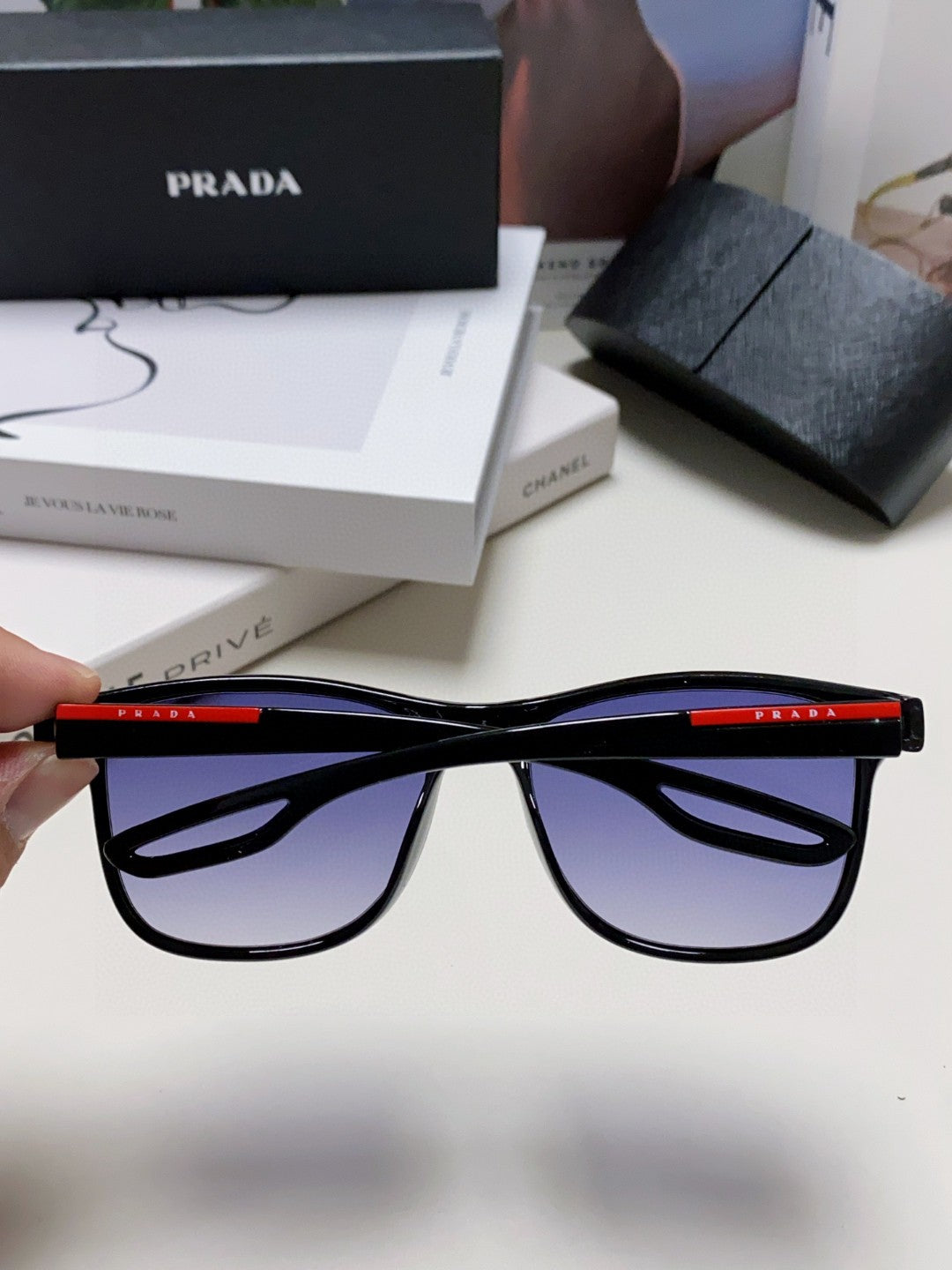 Prada Polarized Fashion Blue Lens Sunglasses for Men & Women - 415706 - detail image 4
