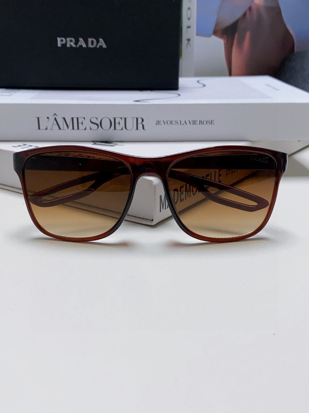 Prada Polarized Fashion Brown Lens Sunglasses for Men & Women - 487111 - detail image 6