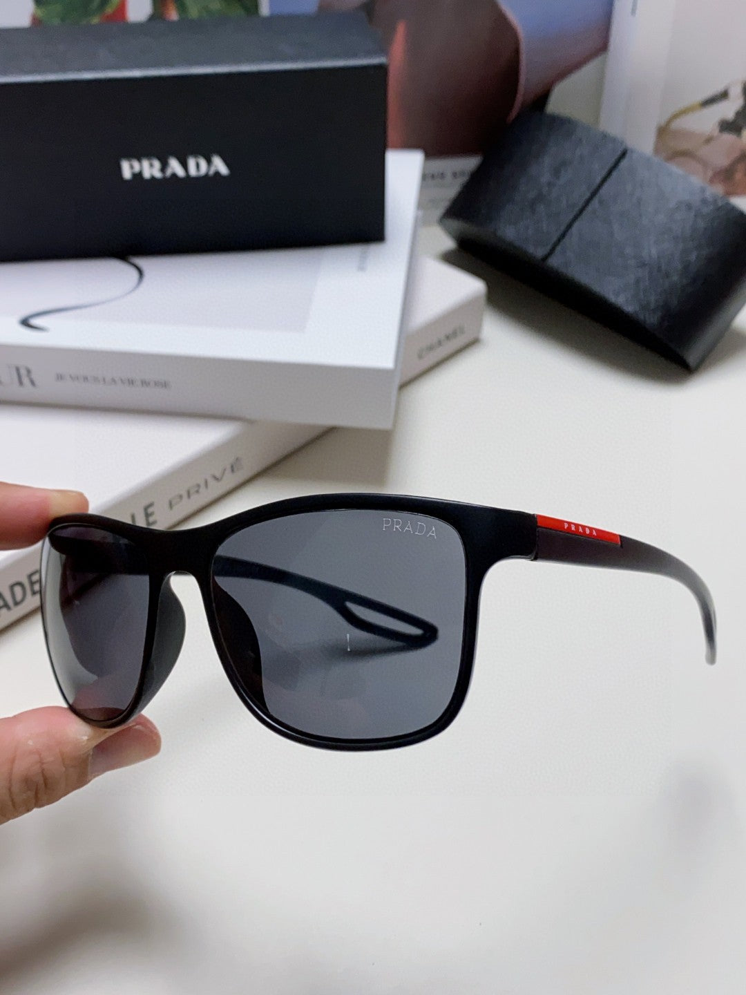 Prada Polarized Fashion Blue Lens Sunglasses for Men & Women - 415709 - detail image 4