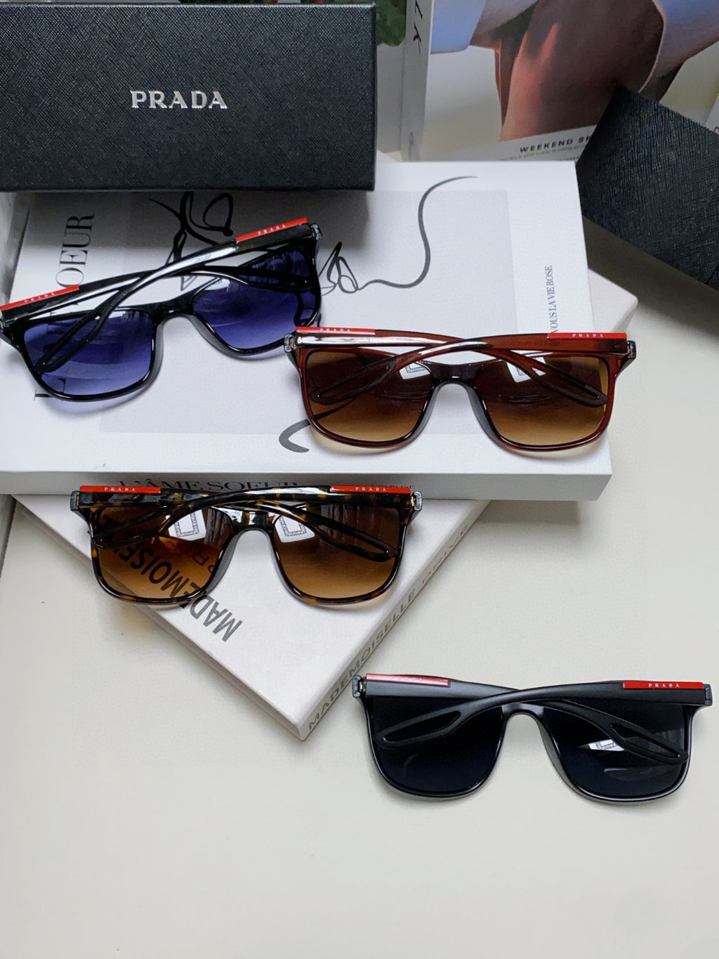 Prada Polarized Fashion Blue Lens Sunglasses for Men & Women - 415709 - detail image 7