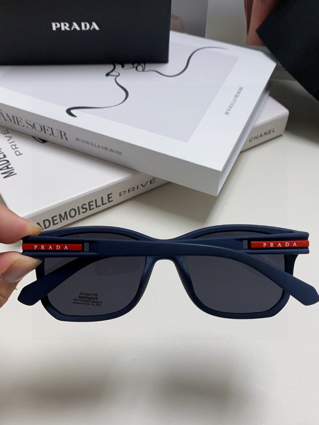 Prada Fashion Black Lens Sunglasses for Men & Women - 487115 - detail image 4