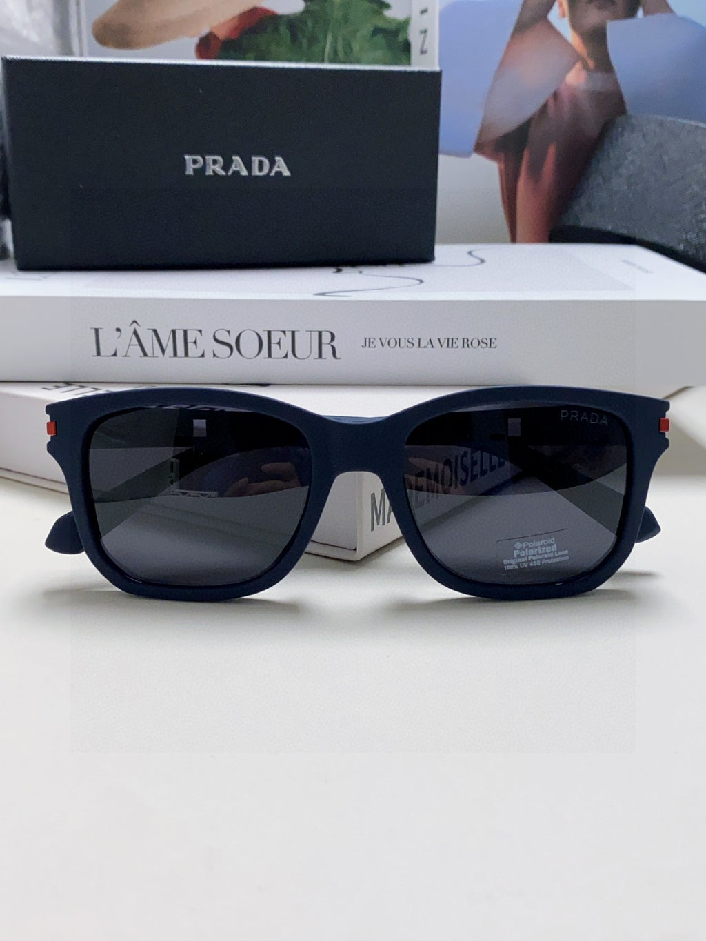 Prada Fashion Black Lens Sunglasses for Men & Women - 487115 - detail image 6