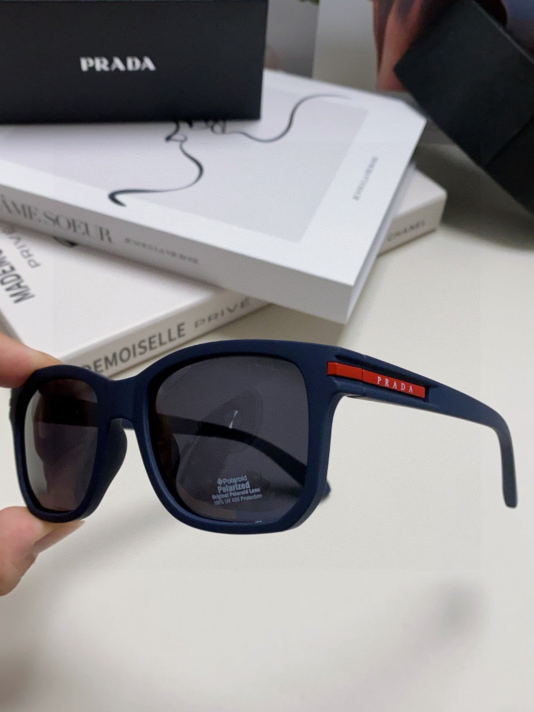 Prada Fashion Black Lens Sunglasses for Men & Women - 487115 - detail image 5