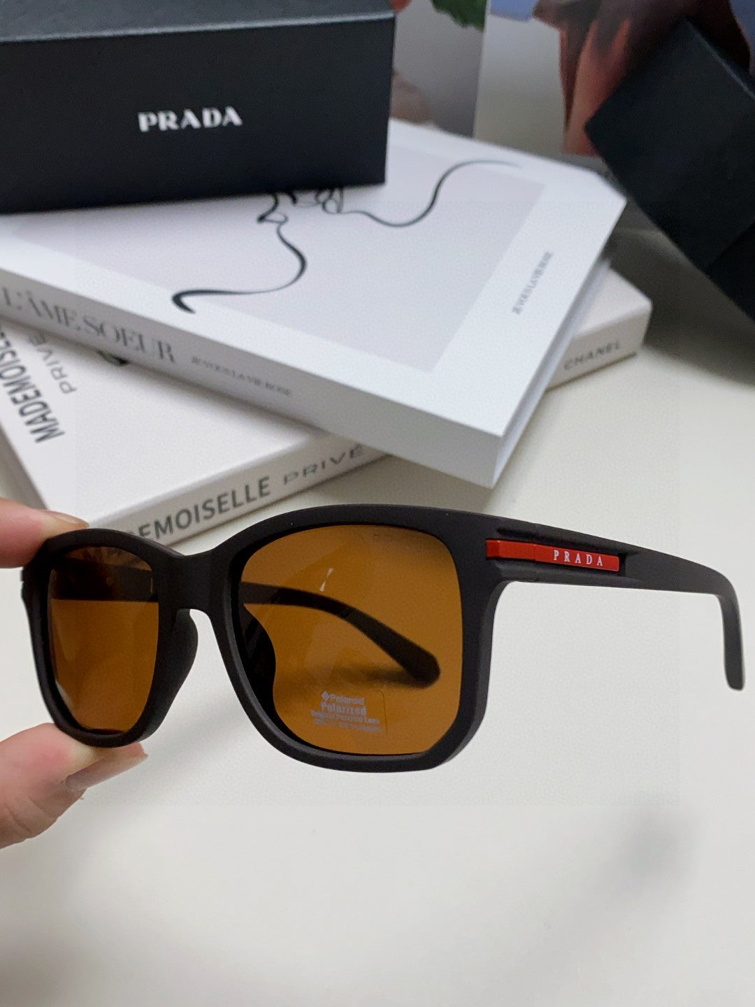 Prada Fashion Brown Lens Sunglasses for Men & Women - 415712 - detail image 5