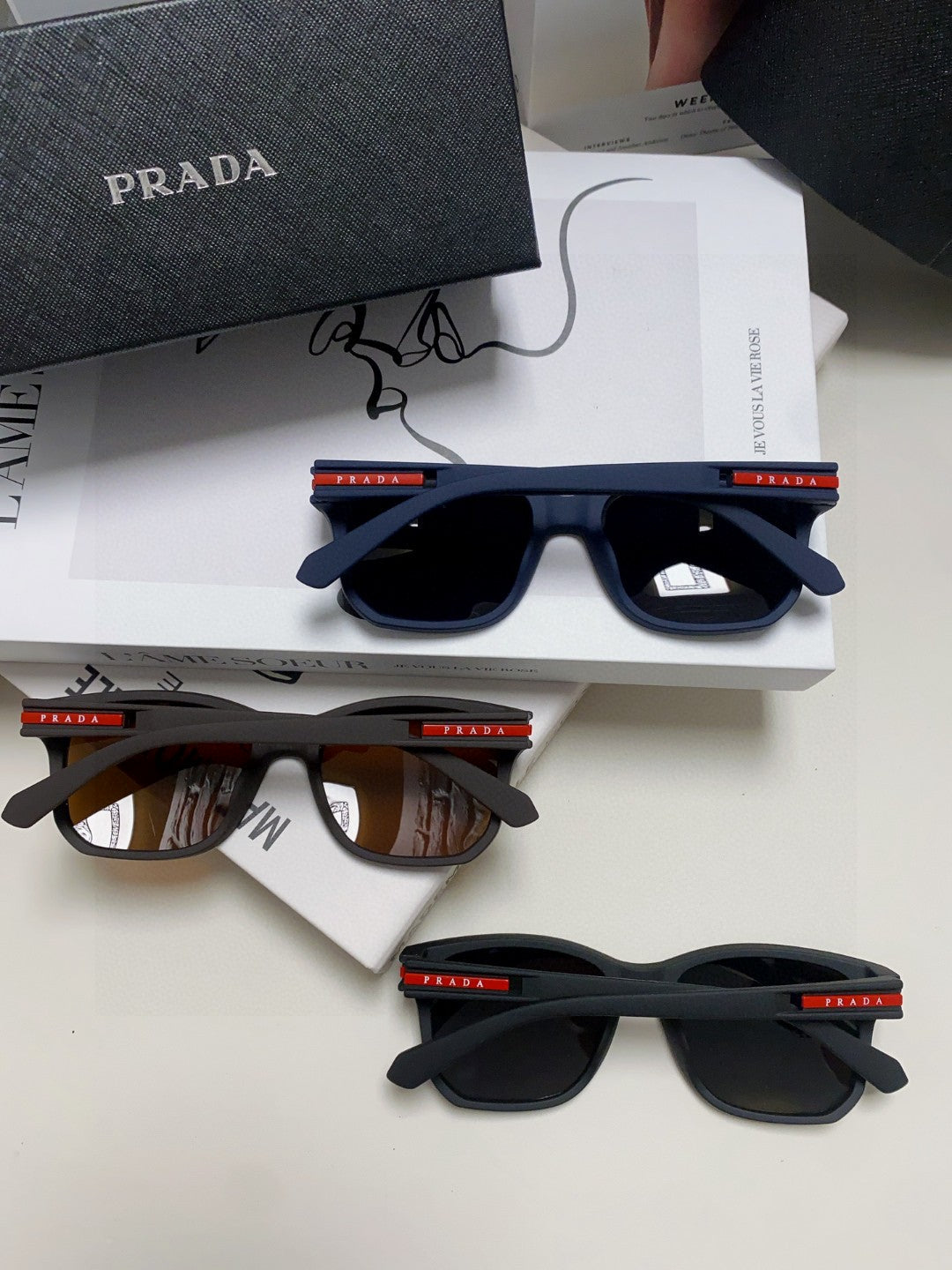 Prada Fashion Brown Lens Sunglasses for Men & Women - 415712 - detail image 8