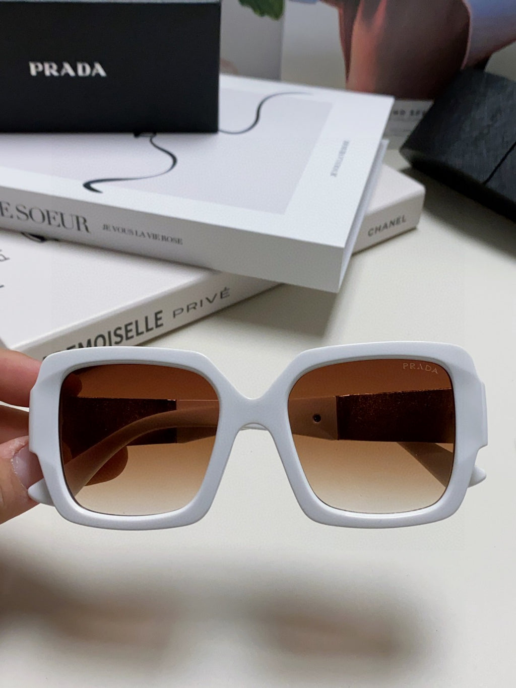 Prada Fashion Brown Lens Sunglasses for Men & Women - 487118 - detail image 3