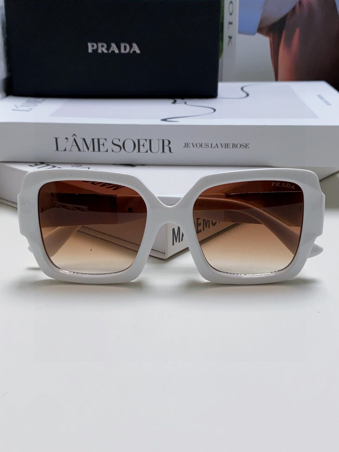 Prada Fashion Brown Lens Sunglasses for Men & Women - 487118 - detail image 6