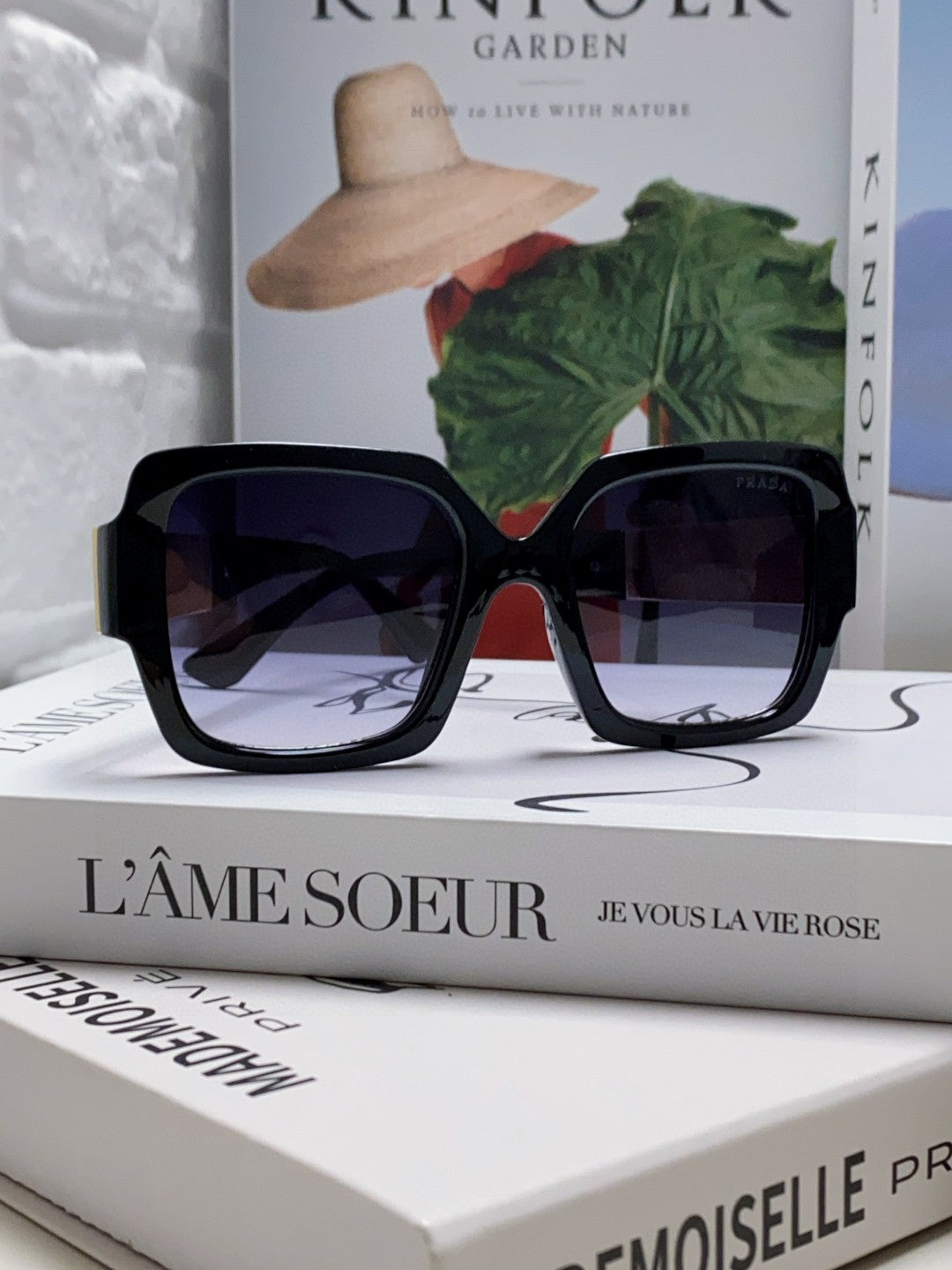 Prada Fashion Black Lens Sunglasses for Men & Women - 415716