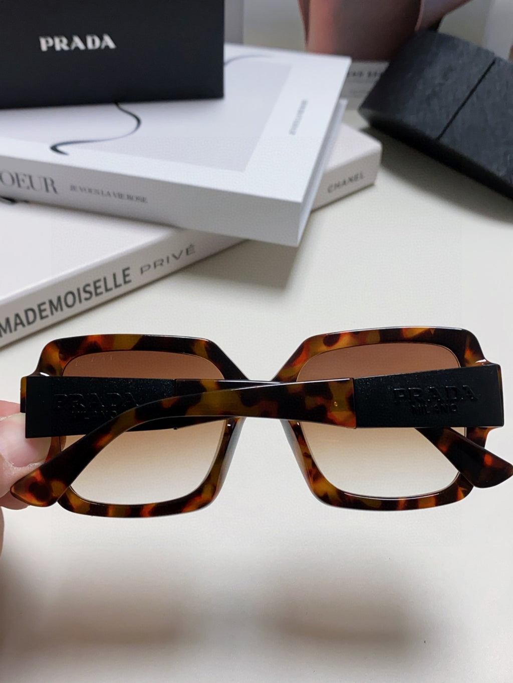 Prada Fashion Brown Lens Sunglasses for Men & Women - 487119 - detail image 6