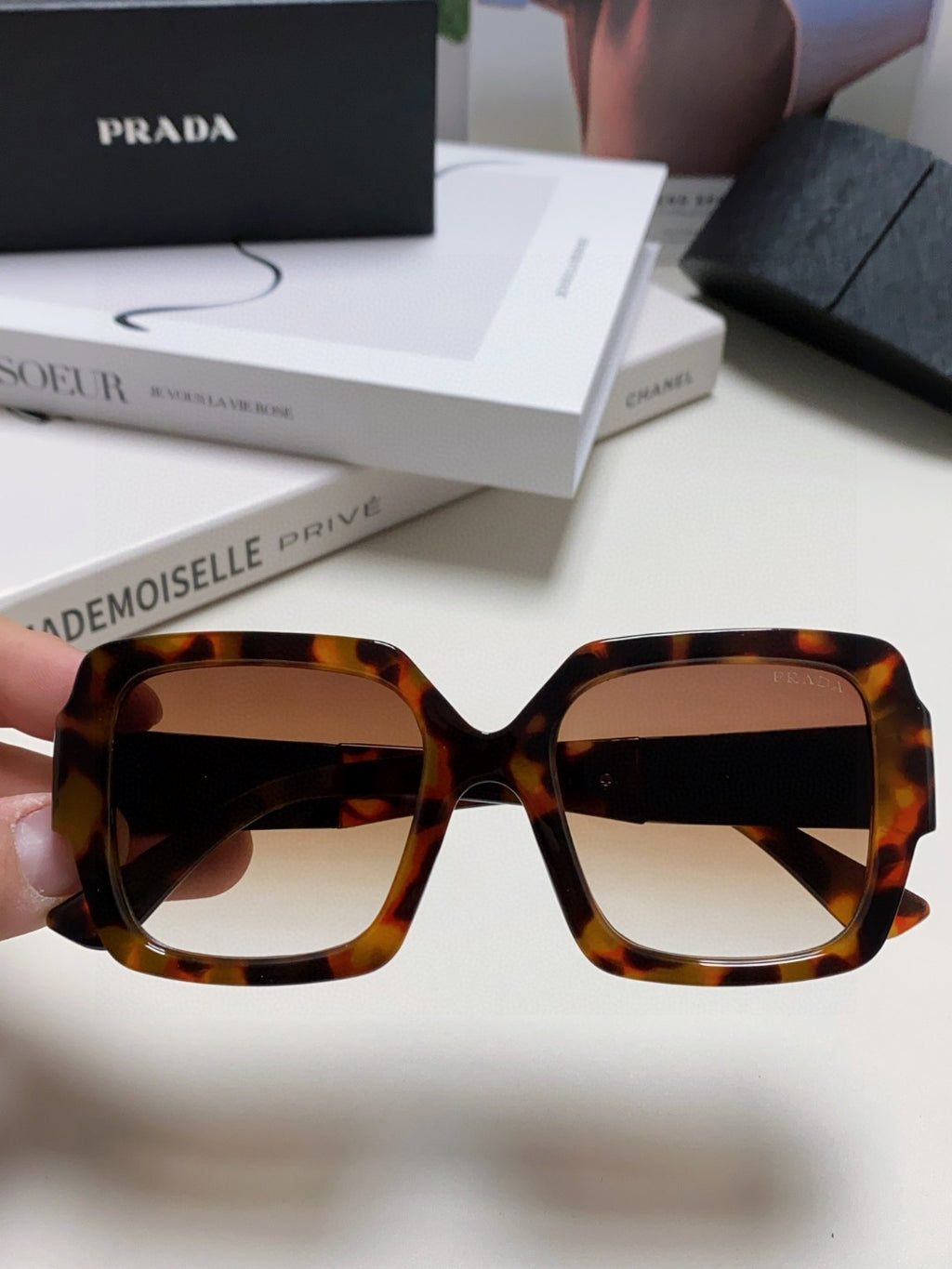 Prada Fashion Brown Lens Sunglasses for Men & Women - 487119 - detail image 5