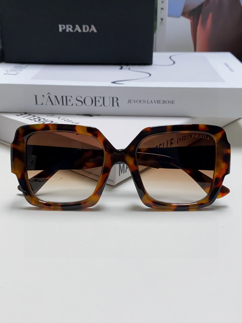 Prada Fashion Brown Lens Sunglasses for Men & Women - 487119 - detail image 8
