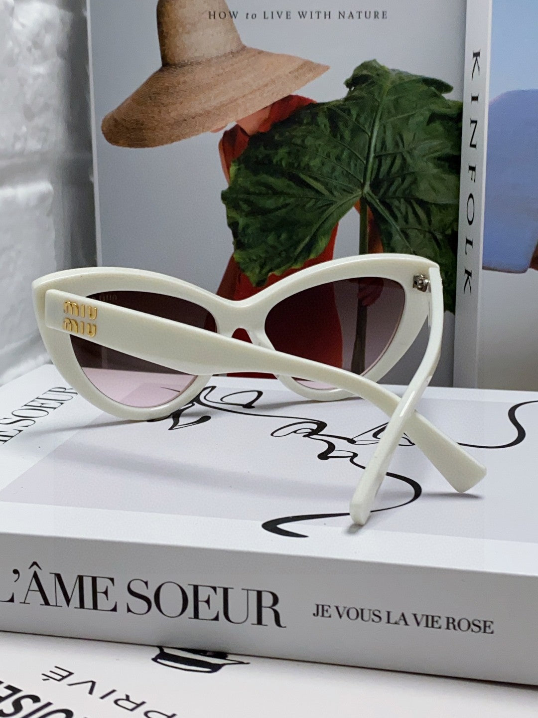 Miu Miu Cat-Eye Silver Lens Sunglasses for Men & Women - 998415 - detail image 2