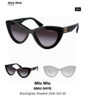 Miu Miu Cat-Eye Gray Lens Sunglasses for Men & Women - 998417