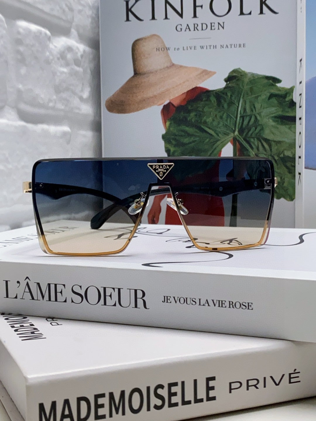 Prada Oversized Silver Lens Sunglasses for Men & Women - 432163