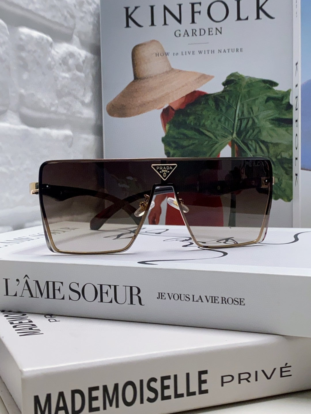 Prada Oversized Silver Lens Sunglasses for Men & Women
