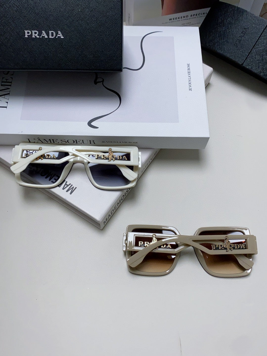 Prada Fashion Brown Lens Sunglasses for Men & Women - 487181