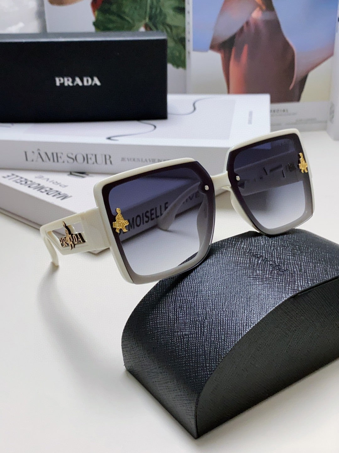 Prada Fashion Silver Lens Sunglasses for Men & Women - 432167 - detail image 7