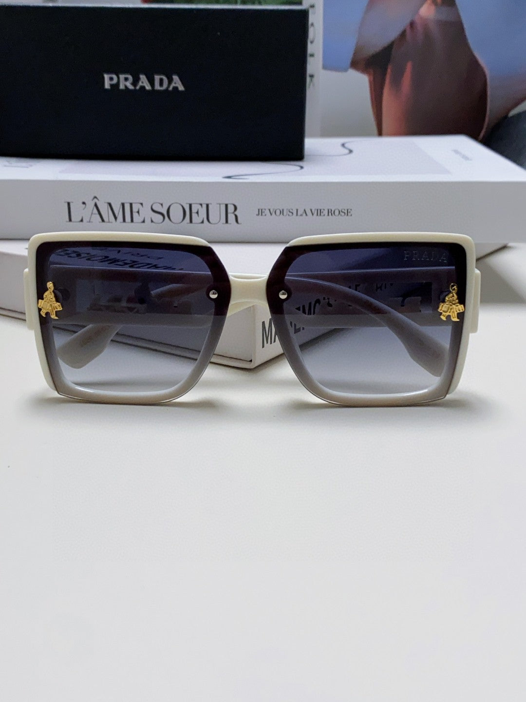 Prada Fashion Silver Lens Sunglasses for Men & Women - 487182 - detail image 6