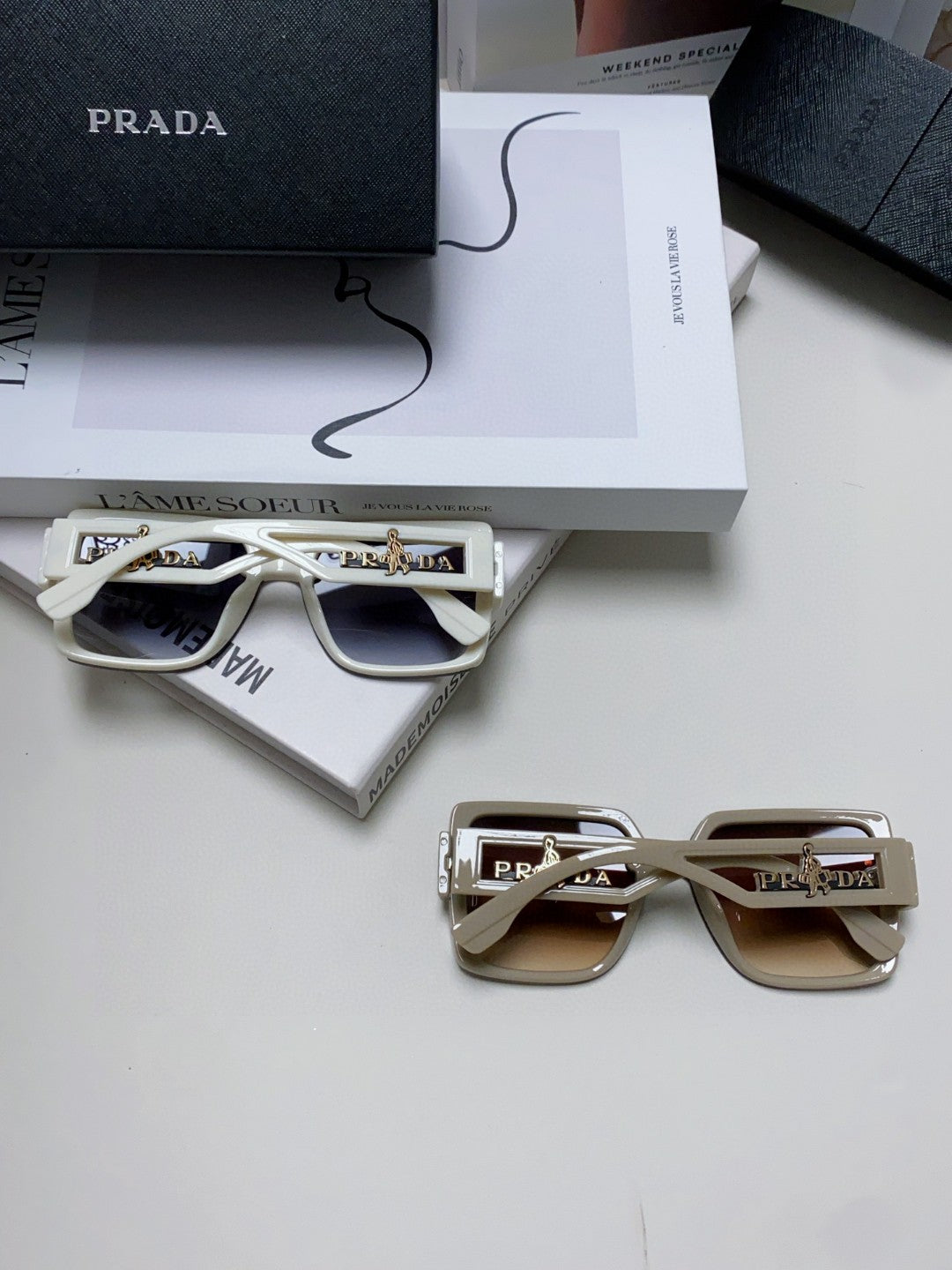 Prada Fashion Silver Lens Sunglasses for Men & Women - 432167 - detail image 8
