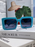 Prada Metal Oversized Blue Lens Sunglasses for Men - 487183