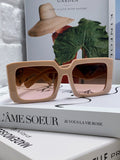 Prada Metal Oversized Red Lens Sunglasses for Men - 432169