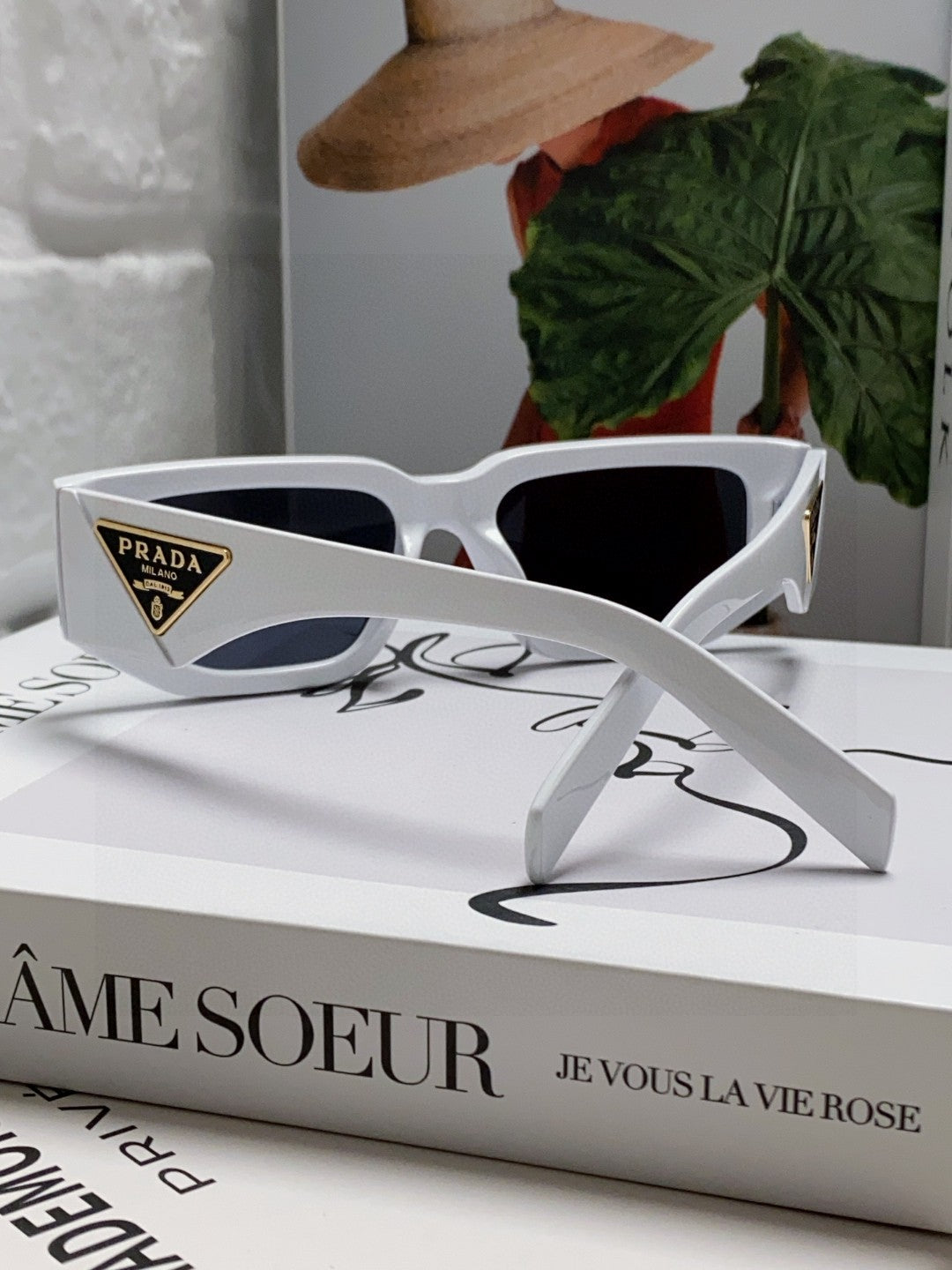 Prada Fashion Blue Lens Sunglasses for Men & Women - 487188