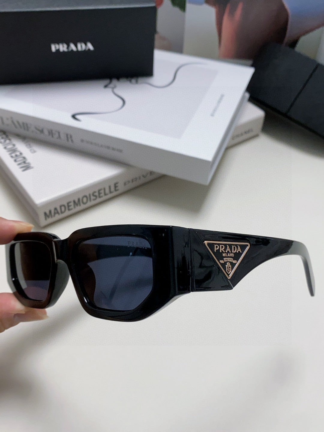 Prada Fashion Blue Lens Sunglasses for Men & Women - 487189 - detail image 5