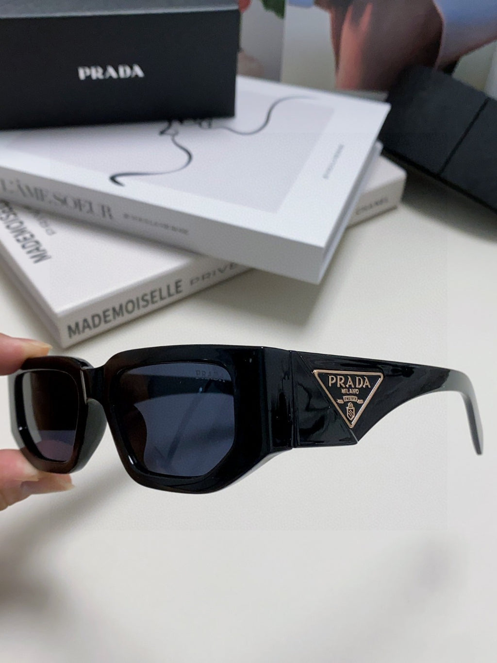 Prada Fashion Blue Lens Sunglasses for Men & Women - 432174 - detail image 5