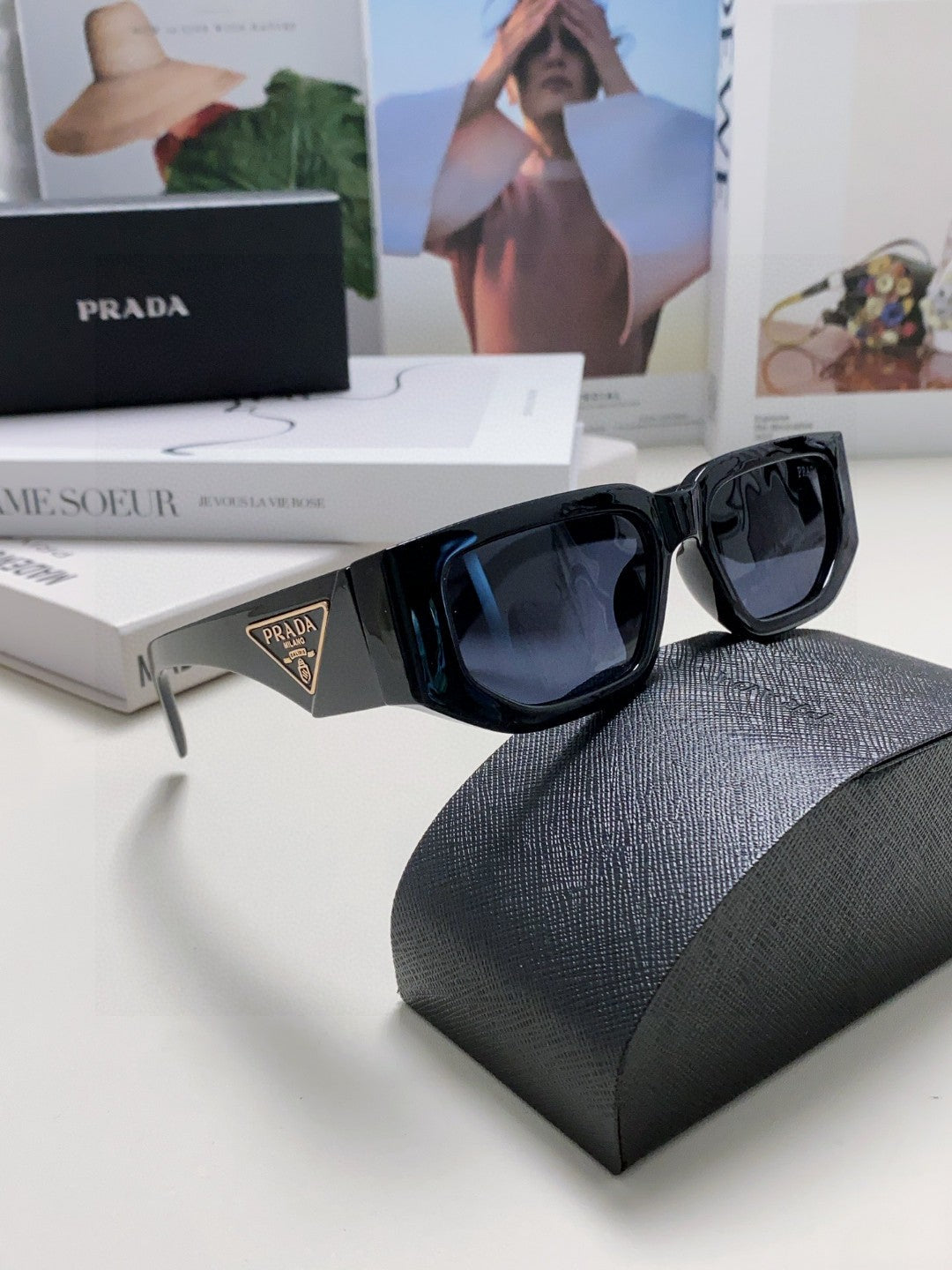 Prada Fashion Blue Lens Sunglasses for Men & Women - 432174 - detail image 7