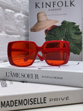 Gucci Oversized Red Lens Sunglasses for Women - 997556