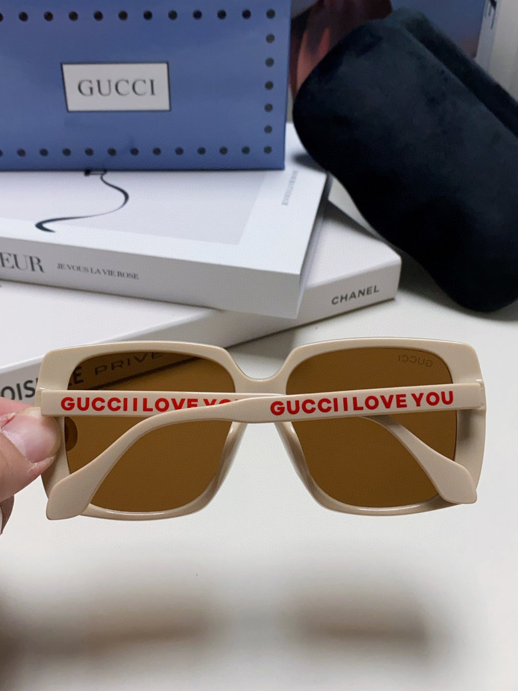 Gucci Oversized Brown Lens Sunglasses for Women - 997557 - detail image 4