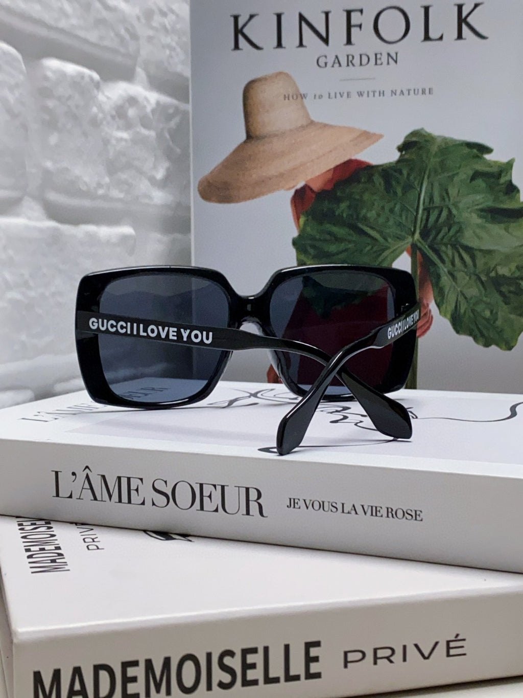 Gucci Oversized Blue Lens Sunglasses for Women - detail image 2