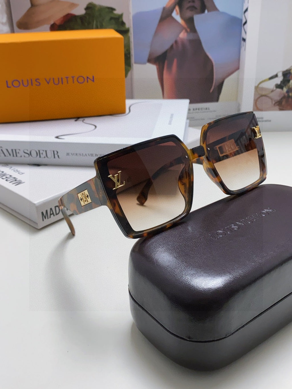 Louis Vuitton Polarized Oversized Brown Lens Sunglasses for Men & Wom - 933766 - detail image 7