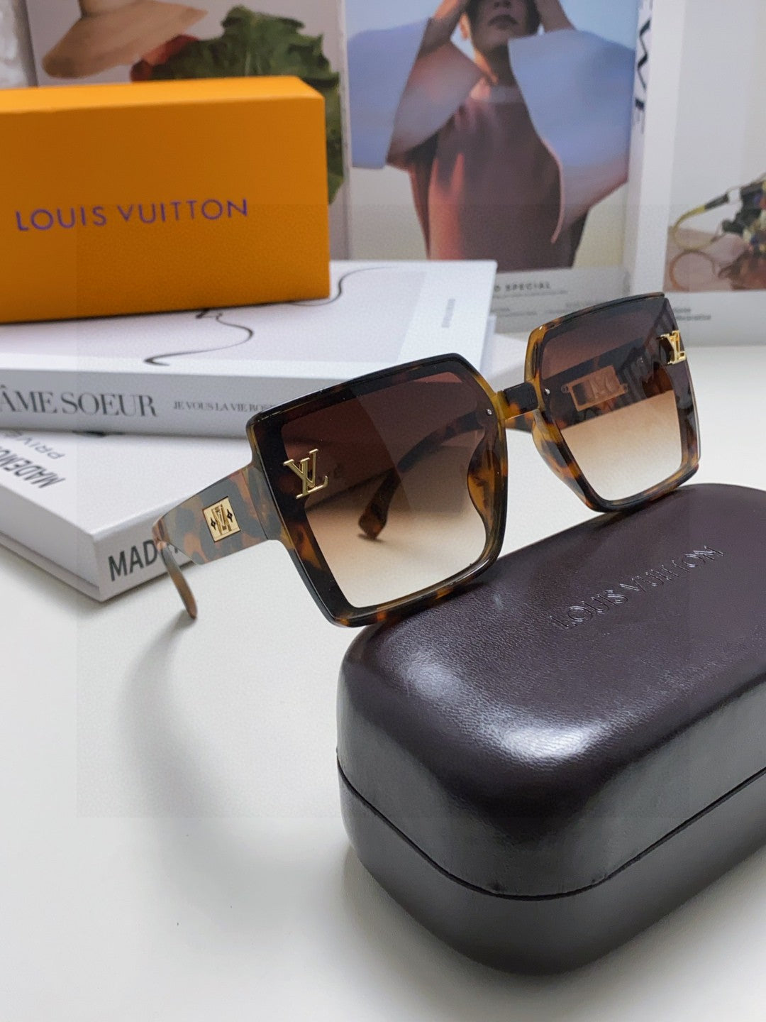 Louis Vuitton Polarized Oversized Brown Lens Sunglasses for Men & Wom - 933766 - detail image 7