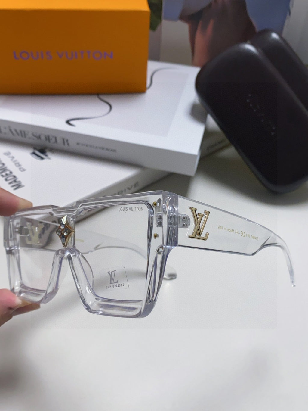 Louis Vuitton Square Silver Lens Sunglasses for Men & Women - 933775 - detail image 4