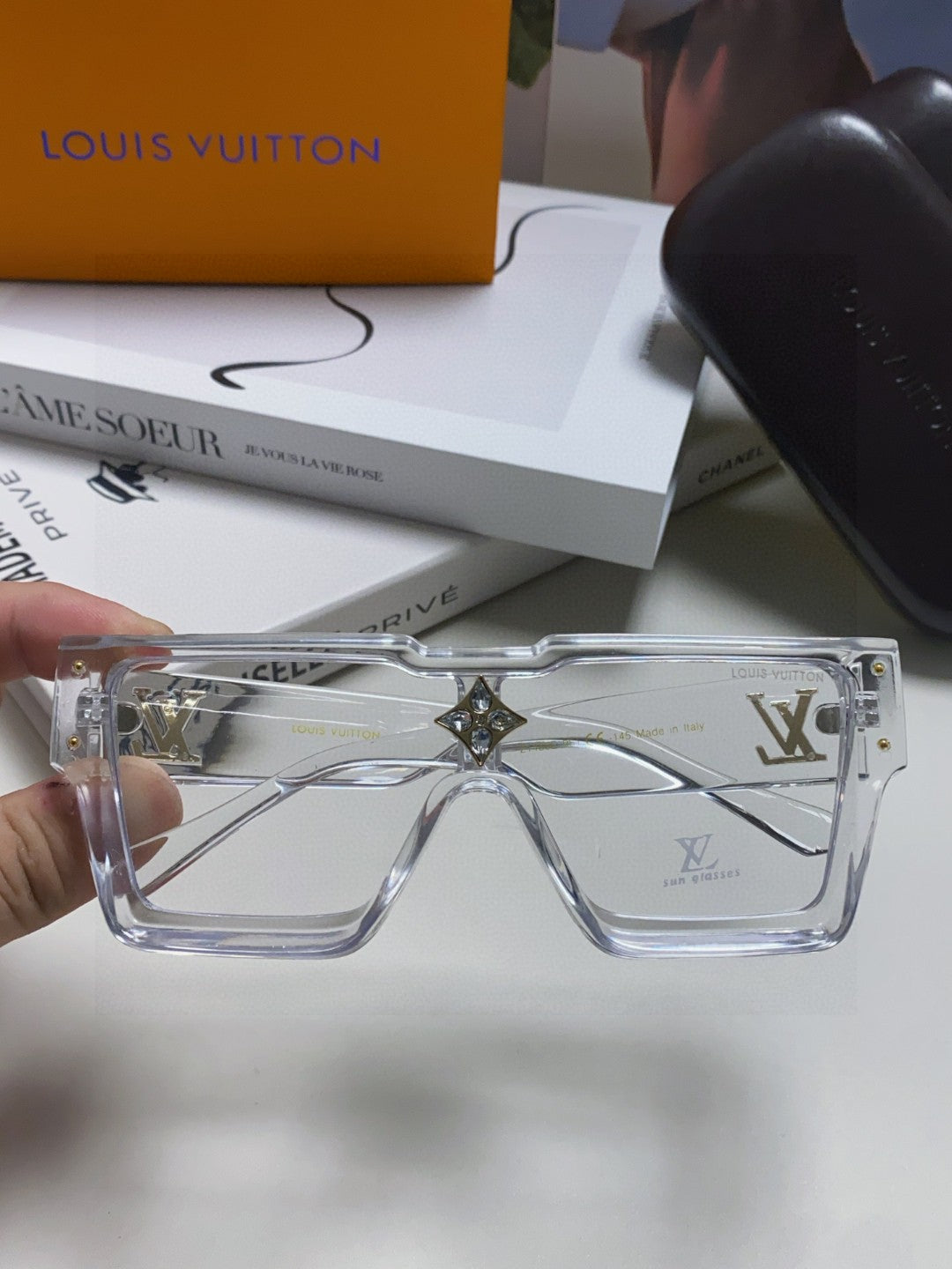 Louis Vuitton Square Silver Lens Sunglasses for Men & Women - 933775 - detail image 2