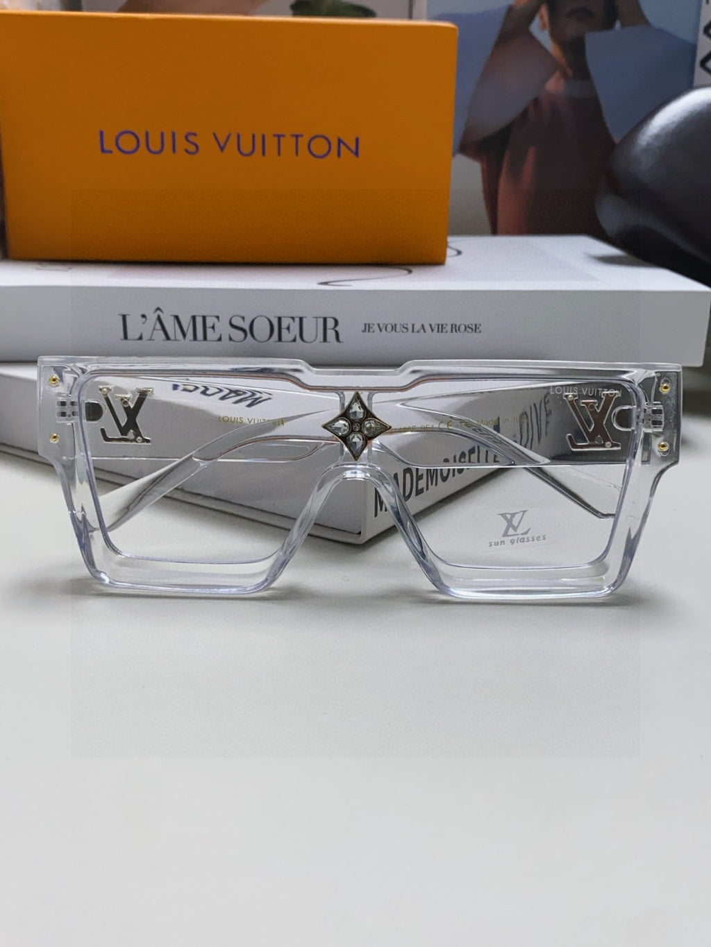 Louis Vuitton Square Silver Lens Sunglasses for Men & Women - 933775 - detail image 5