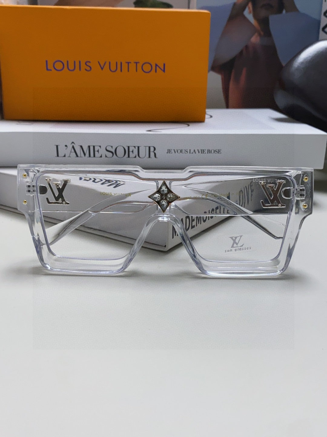Louis Vuitton Square Silver Lens Sunglasses for Men & Women - 371397 - detail image 5