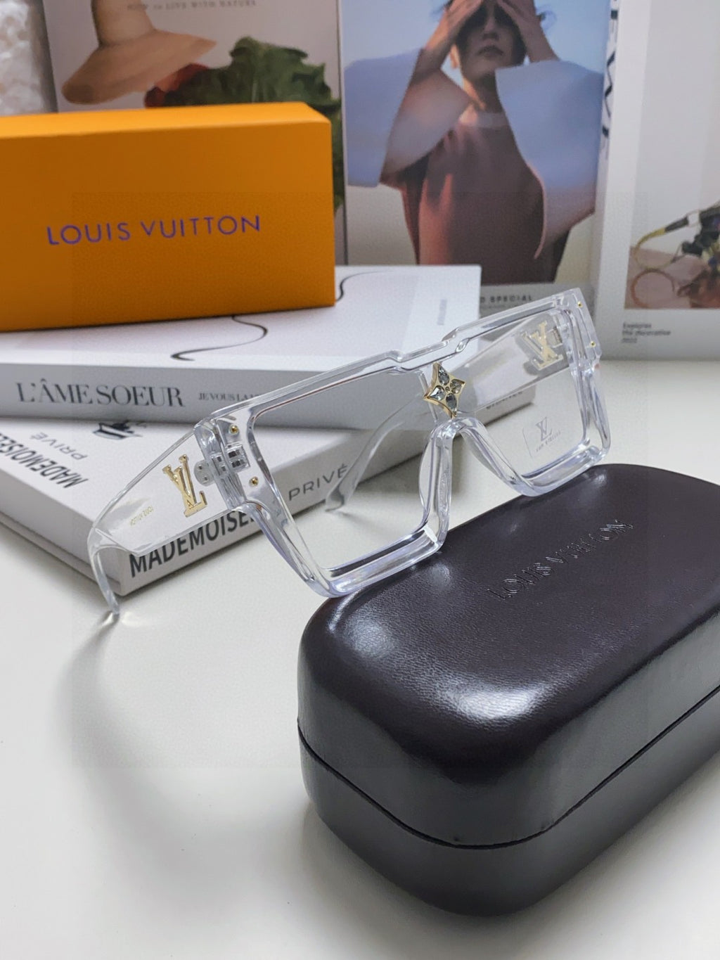 Louis Vuitton Square Silver Lens Sunglasses for Men & Women - 371397 - detail image 6