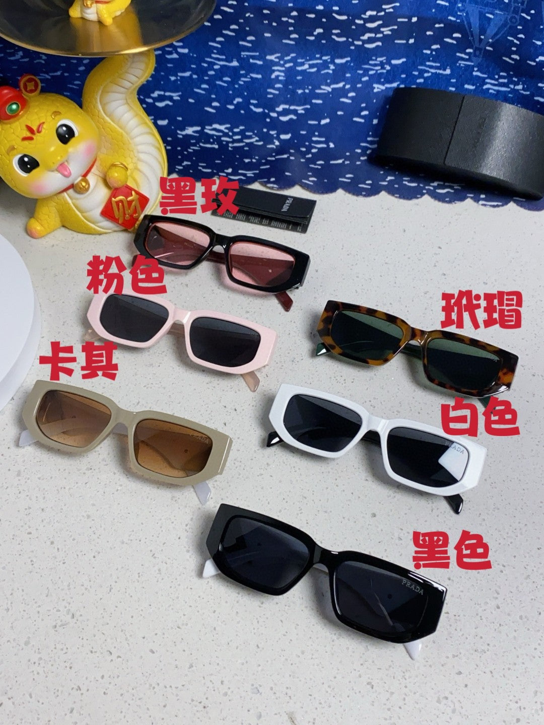 Prada Square Silver Lens Sunglasses for Men & Women - 934941 - detail image 11