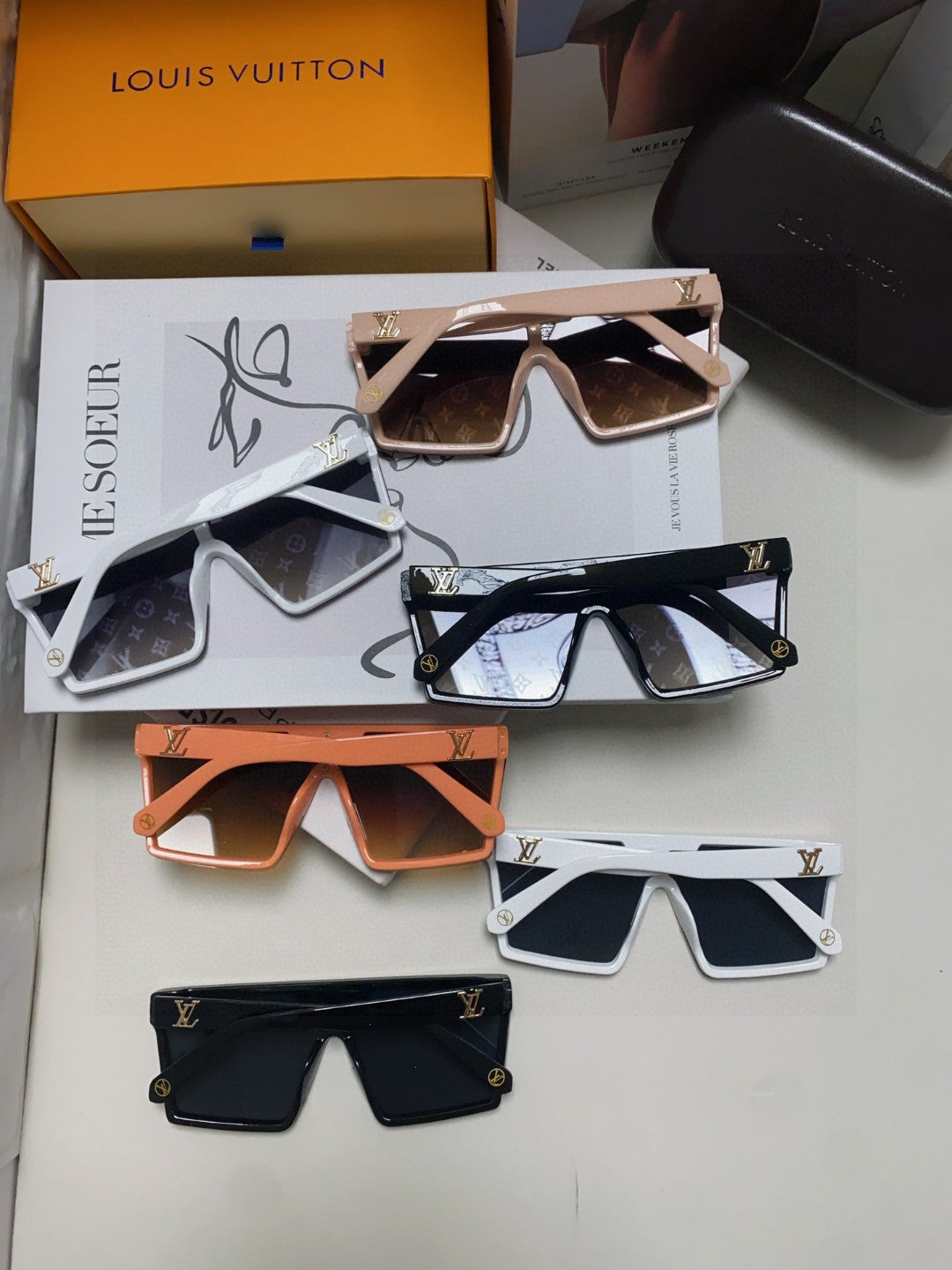 Louis Vuitton Fashion Gray Lens Sunglasses for Men - 371263 - detail image 8
