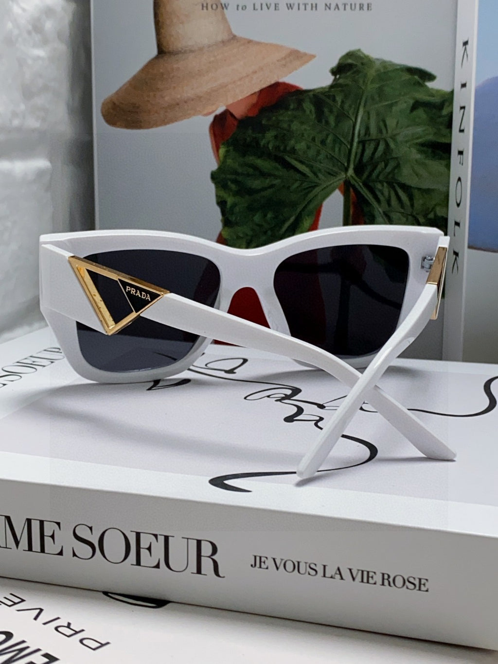 Prada Square Gray Lens Sunglasses for Women - 382687