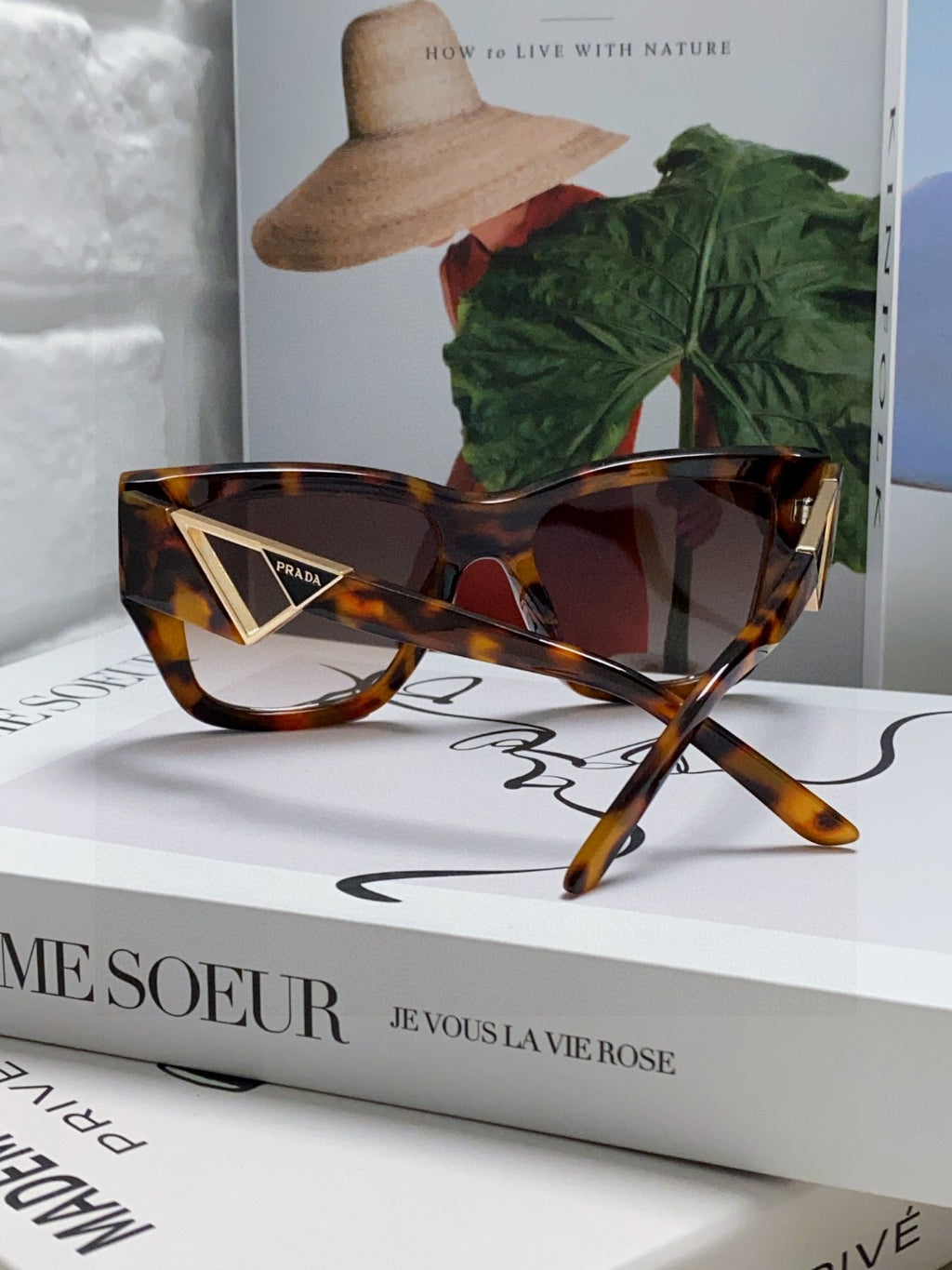 Prada Square Red Lens Sunglasses for Women - 382688 - detail image 2