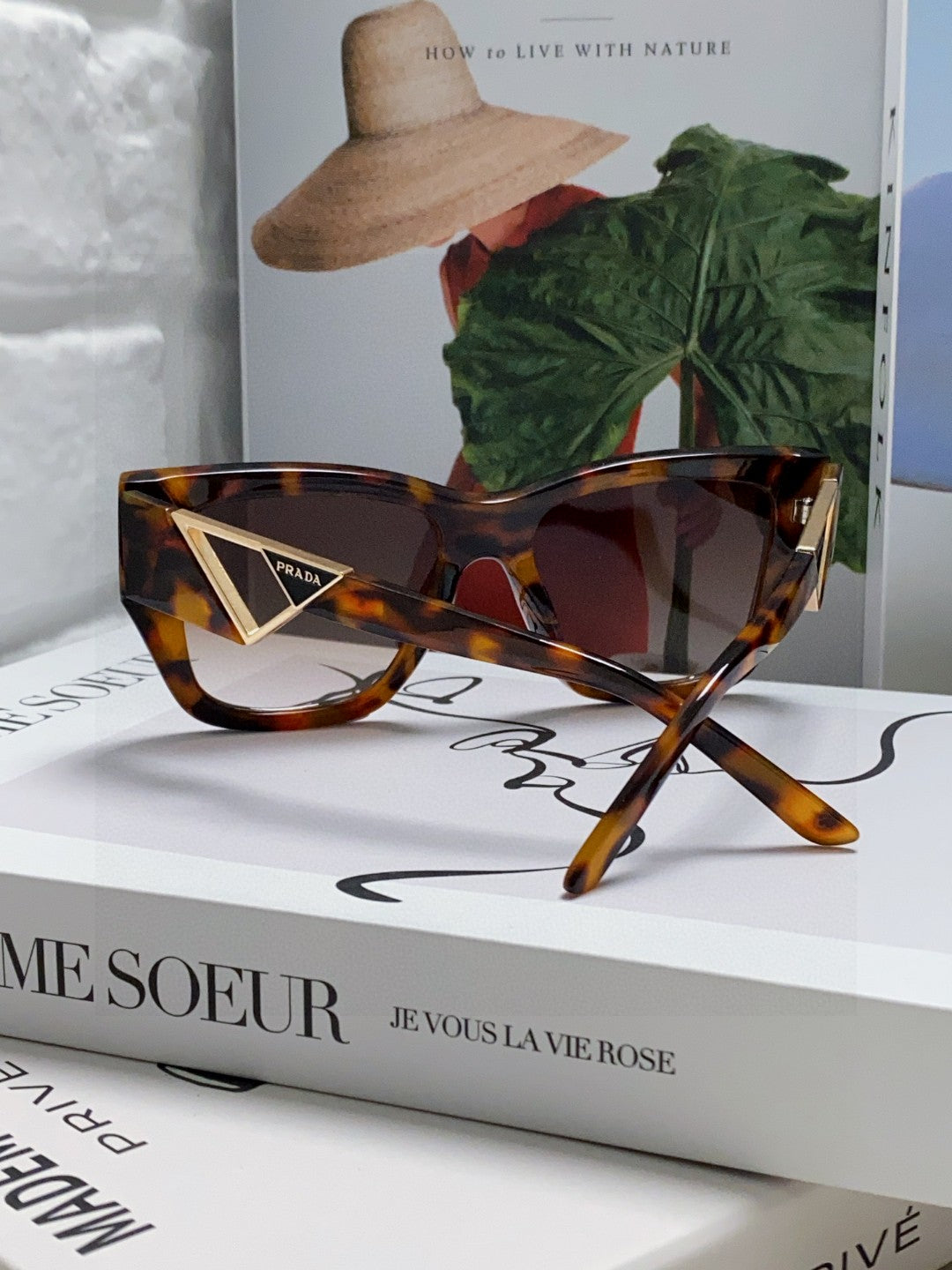 Prada Square Red Lens Sunglasses for Women - 382688 - detail image 2