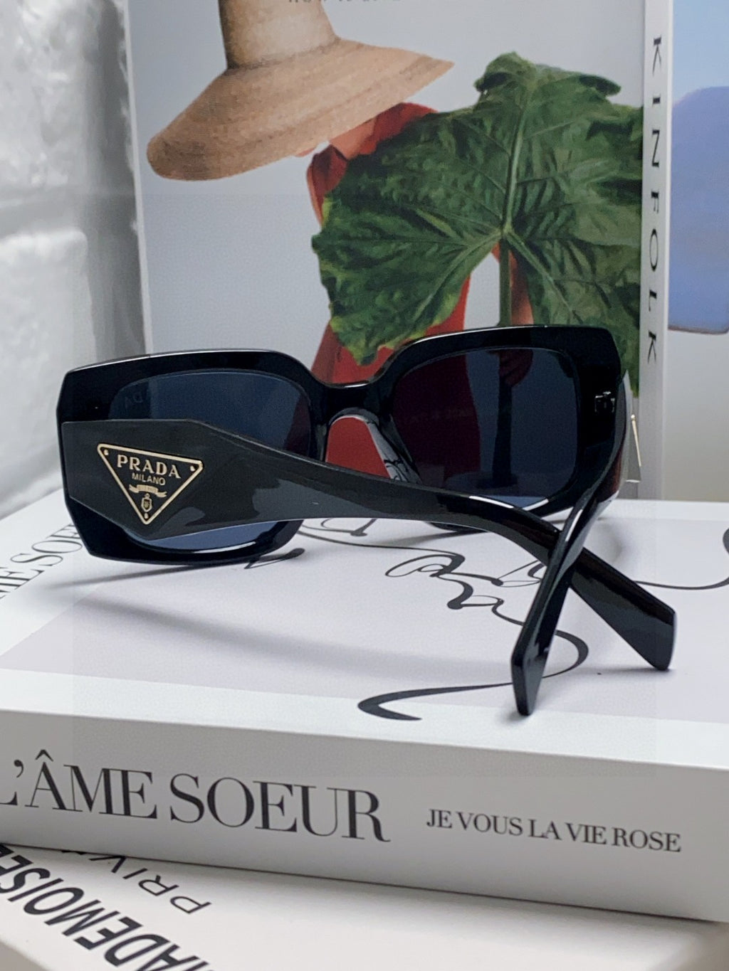 Prada Square Blue Lens Sunglasses for Women