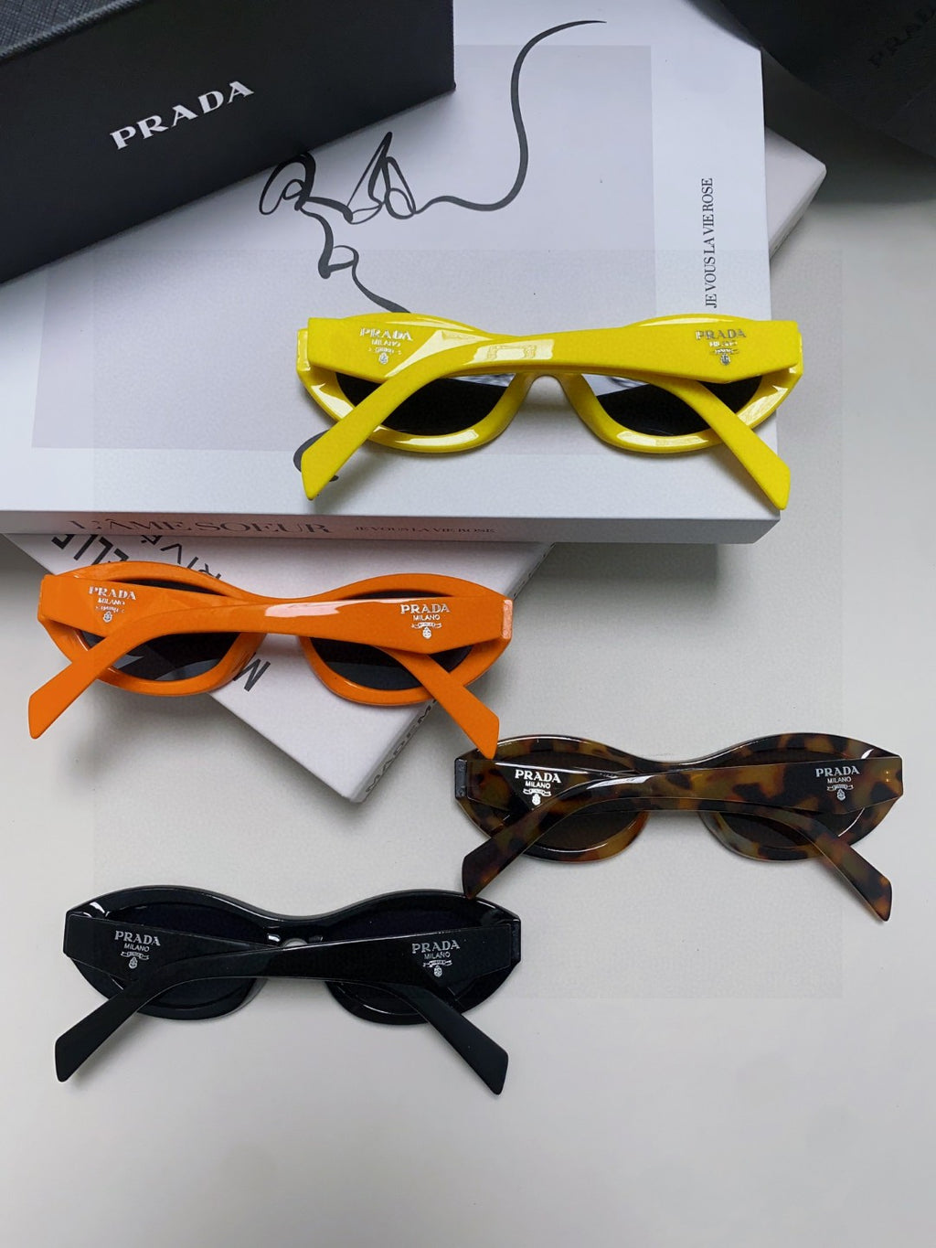 Prada Fashion Brown Lens Sunglasses for Men & Women - 382695 - detail image 7