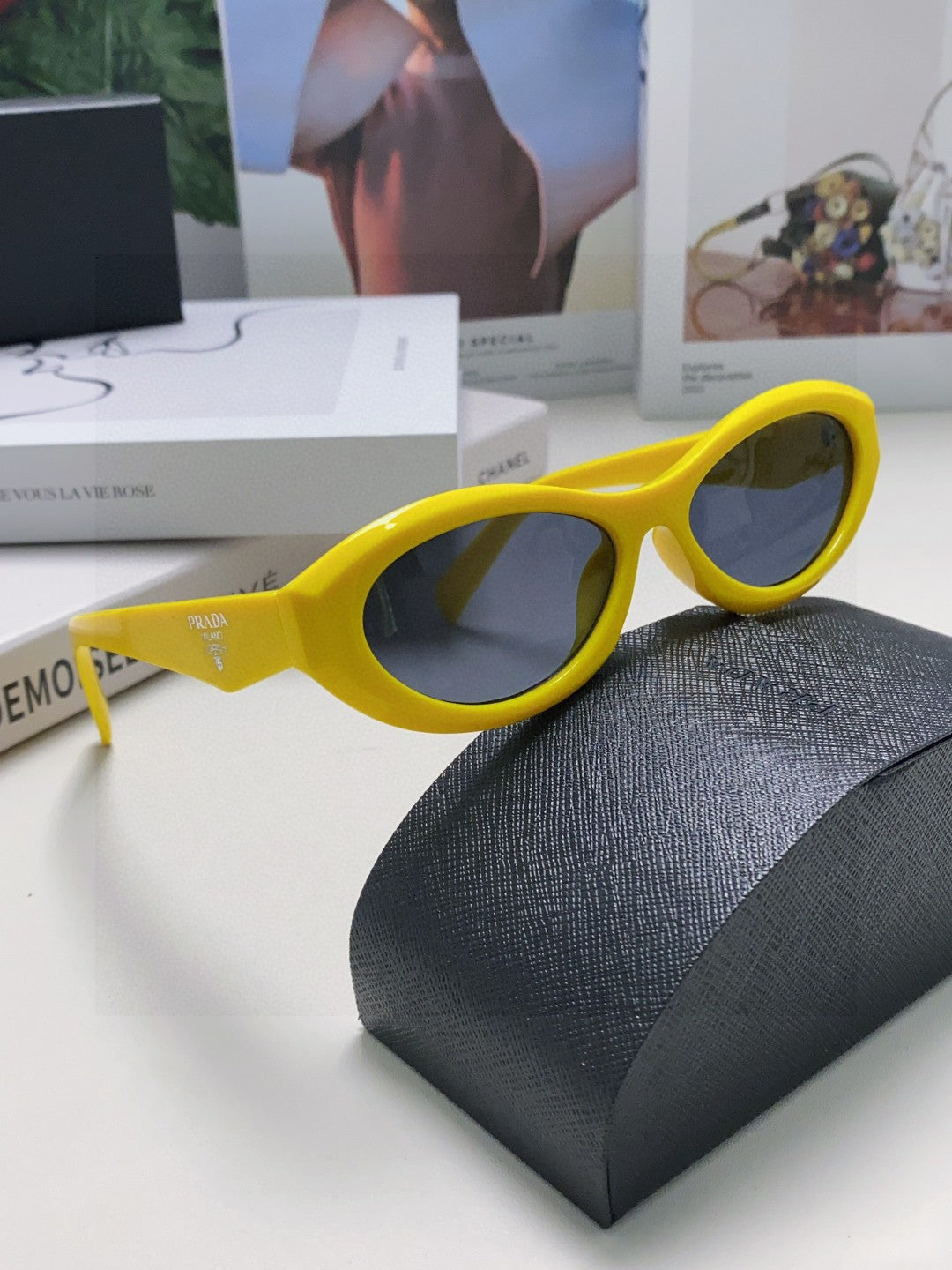 Prada Fashion Brown Lens Sunglasses for Men & Women - 382695 - detail image 6
