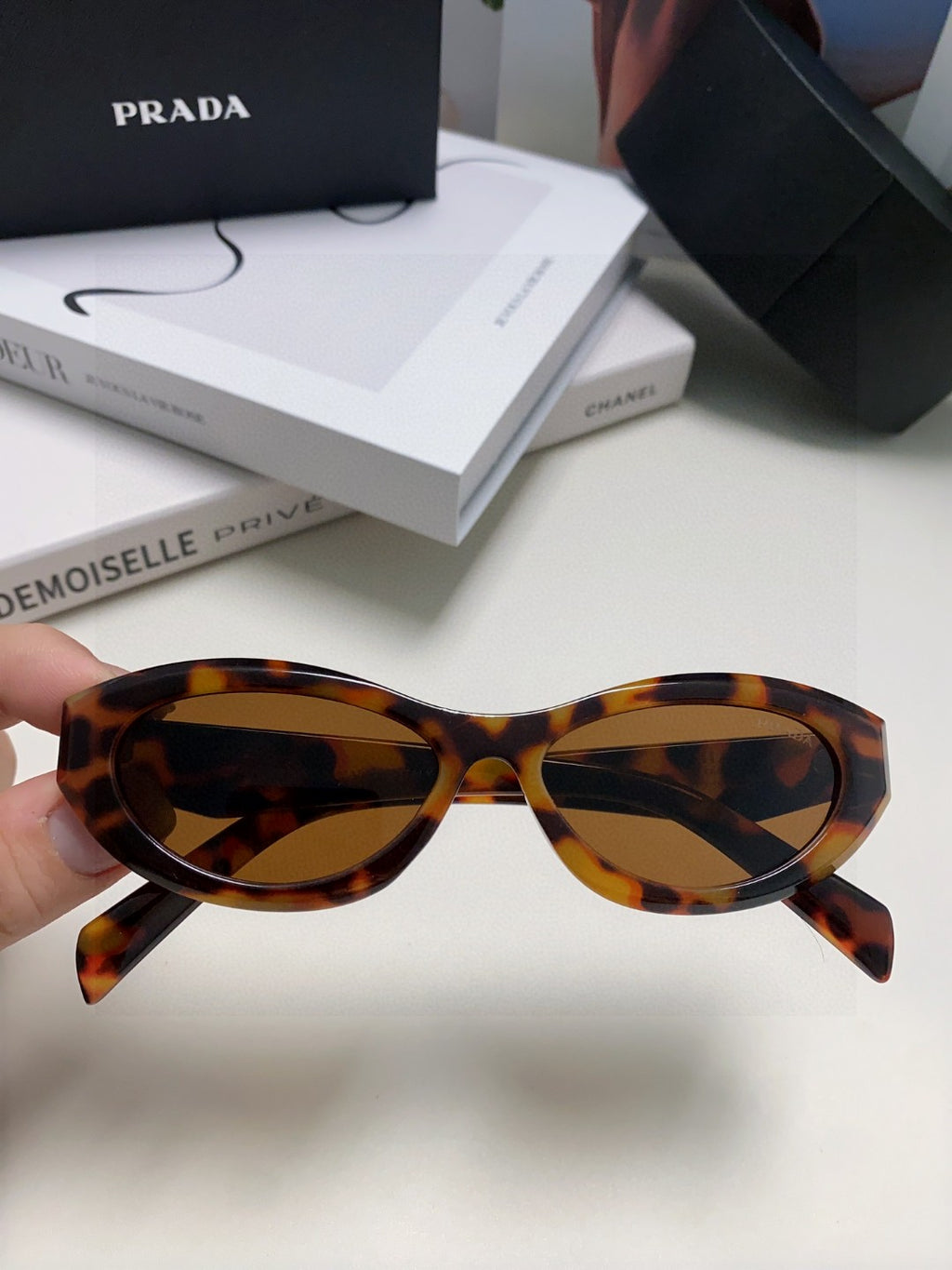 Prada Fashion Brown Lens Sunglasses for Men & Women - 382697 - detail image 2