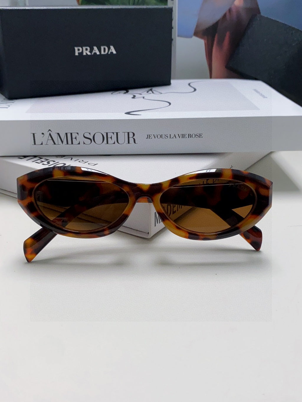 Prada Fashion Brown Lens Sunglasses for Men & Women - 382697 - detail image 5