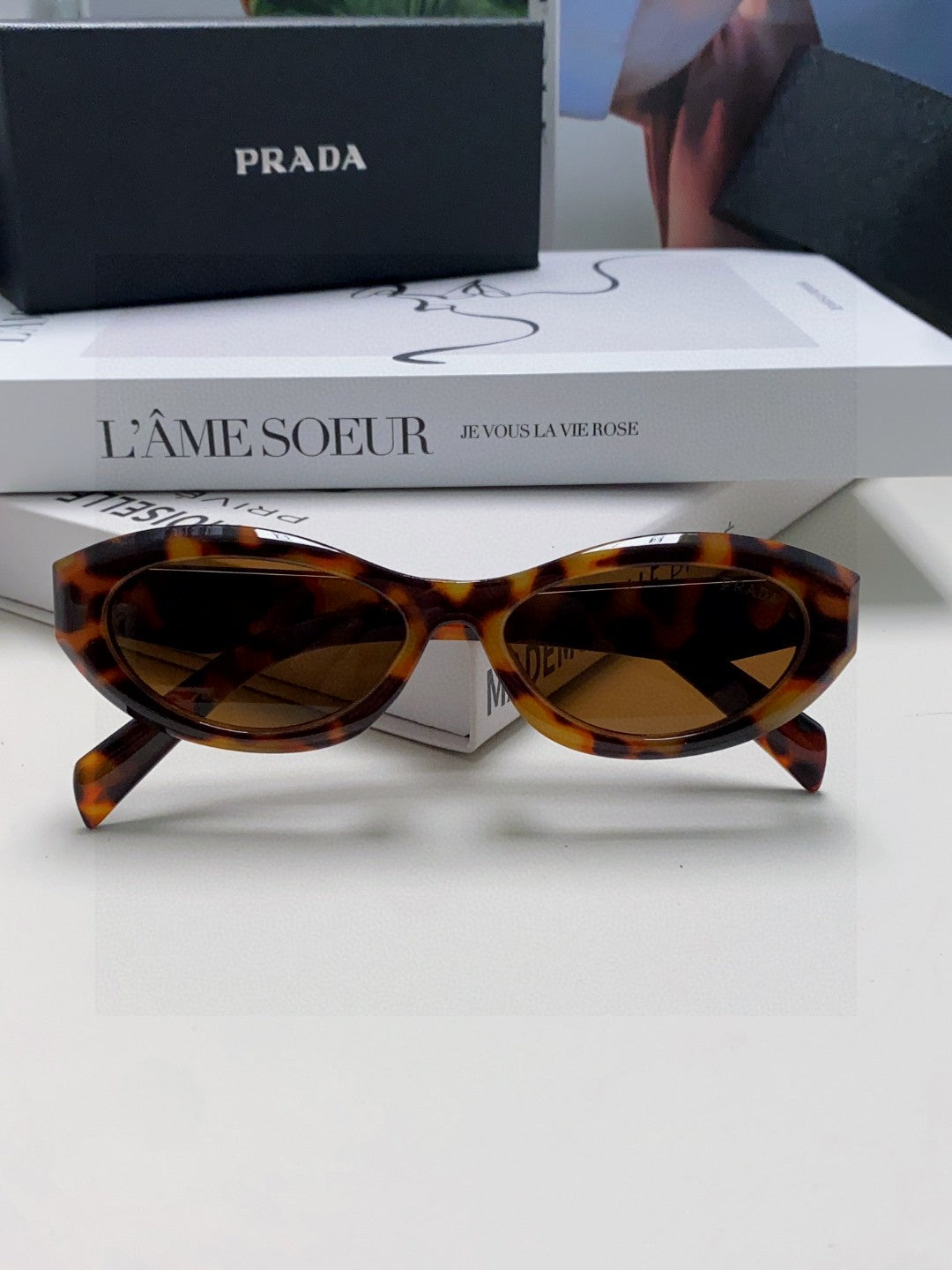 Prada Fashion Brown Lens Sunglasses for Men & Women - 382697 - detail image 5